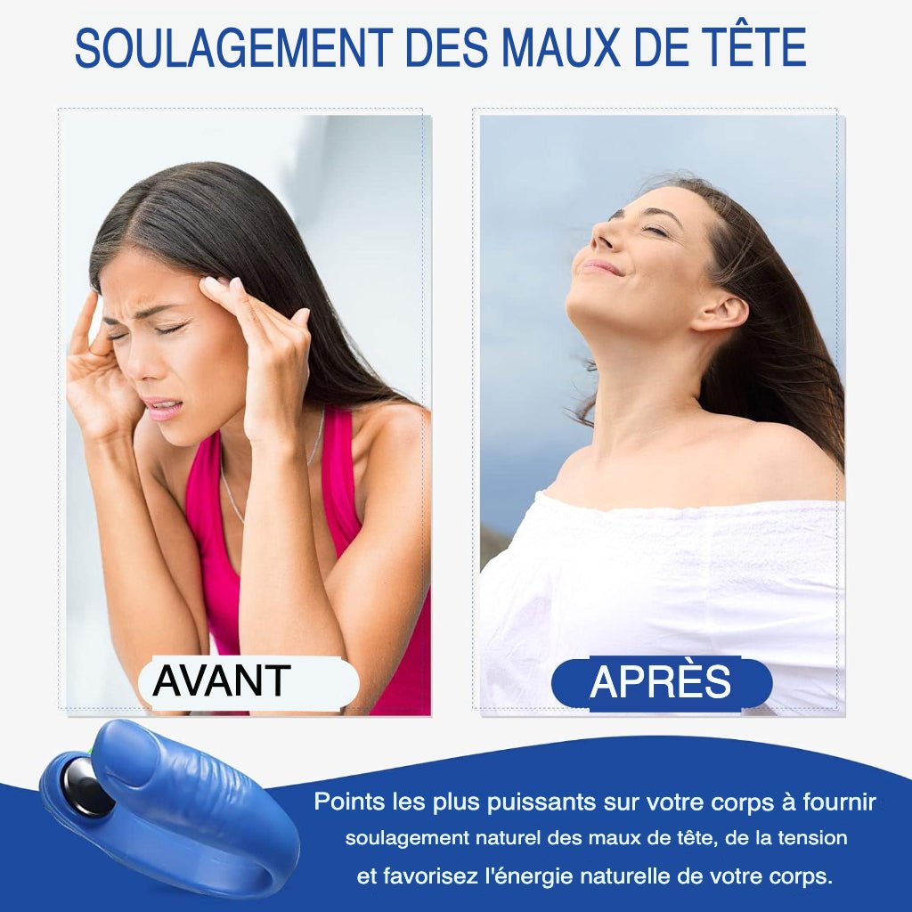 Clipy™️ - Dites STOP aux maux de tête et au stress (3 paires) - Faramys - Massager