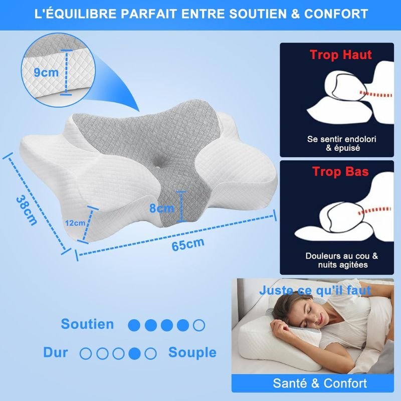 Coussy™️ - un sommeil sans douleurs au cou et au dos - Faramys - 