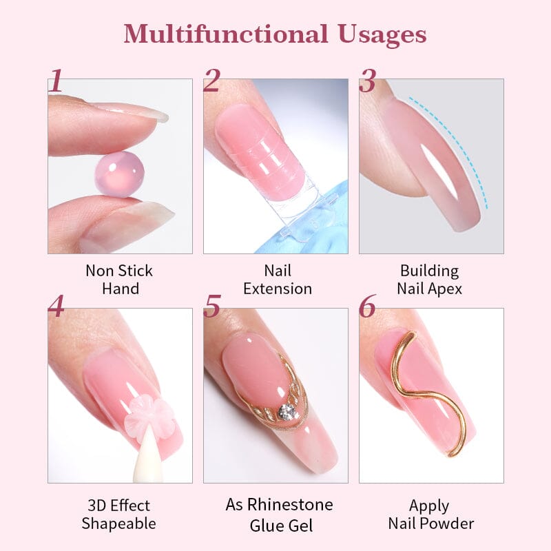 Gely™️ - La solution facile pour des ongles magnifiques et durables - Faramys - Extension Nail Gel